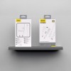 Dudao A23LEU 2.4A GaN EU USB-A Wall Charger with USB-A to Lightning Cable - White
