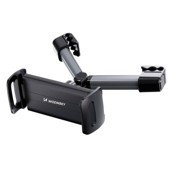 Wozinsky WUU-CHZ19 universal headrest car holder for phone and tablet - black
