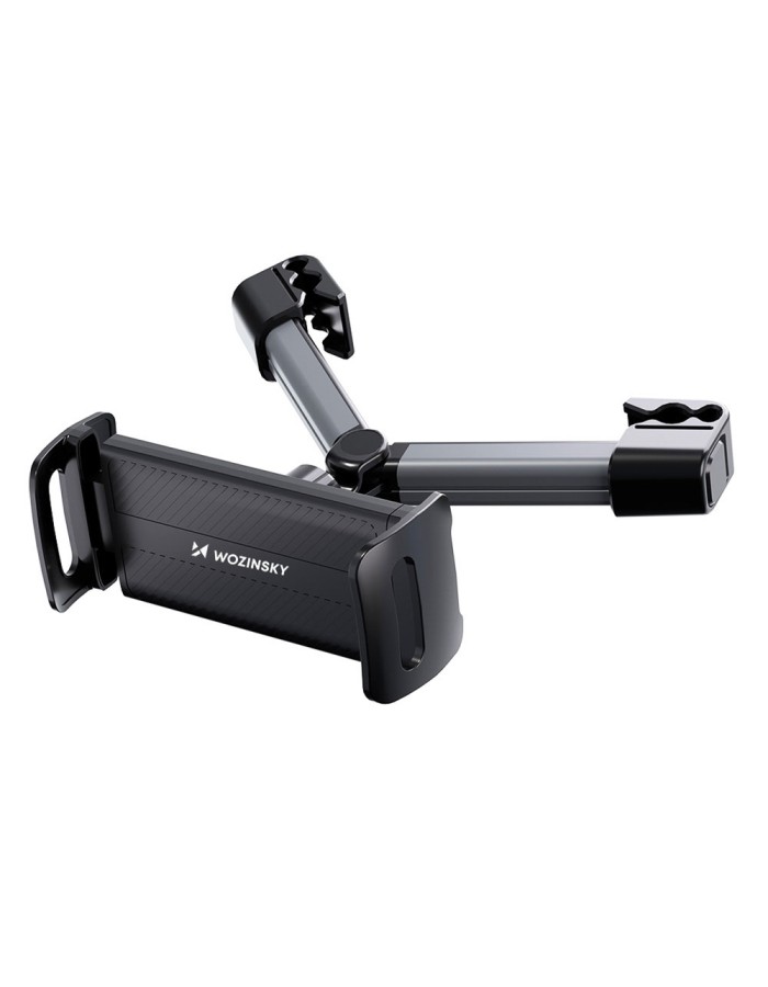 Wozinsky WUU-CHZ19 universal headrest car holder for phone and tablet - black