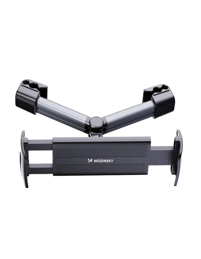 Wozinsky WUU-CHZ19 universal headrest car holder for phone and tablet - black