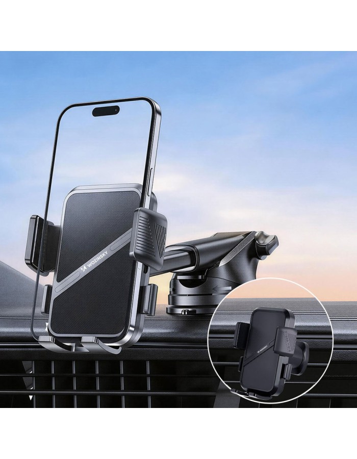 Wozinsky WUS-CF29 3-in-1 Car Holder for Dashboard, Windshield and Air Vent - Black Wozinsky WUS-CF29 3-in-1 Car Holder for Dashboard, Windshield and Air Vent - Black