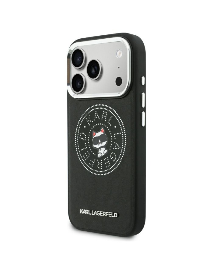 Karl Lagerfeld Point &amp;amp; Choupette Sketch MagSafe Case for iPhone 18 Pro / 17 Pro - Black