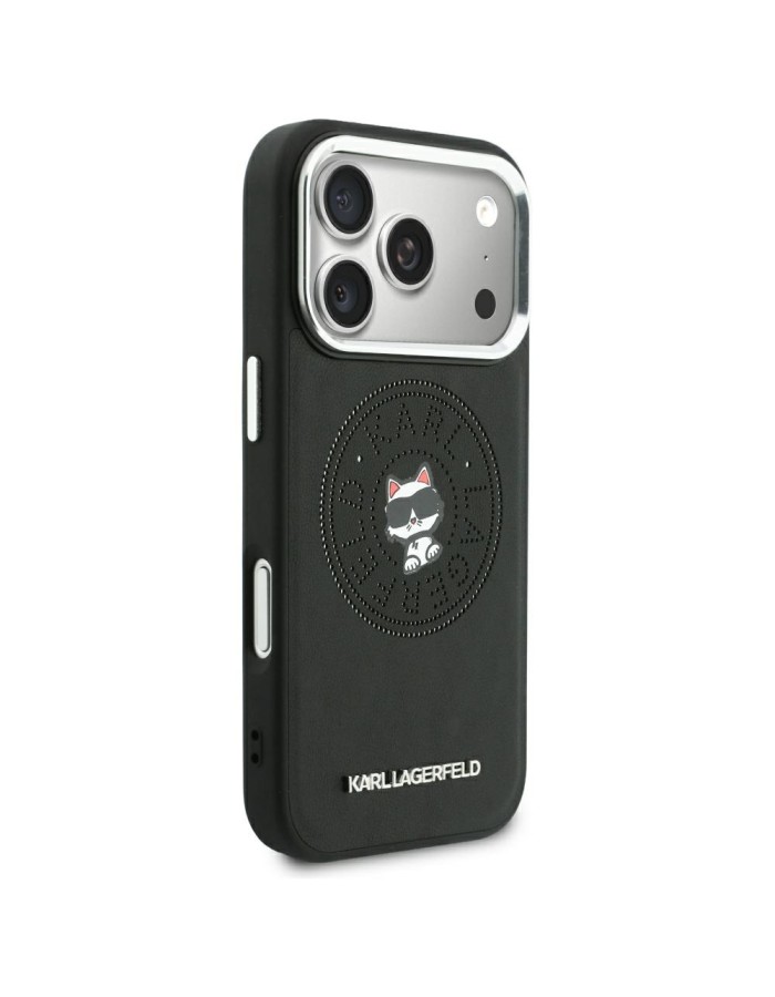 Karl Lagerfeld Point &amp;amp; Choupette Sketch MagSafe Case for iPhone 18 Pro / 17 Pro - Black