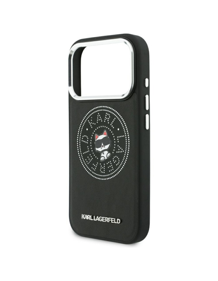 Karl Lagerfeld Point &amp;amp; Choupette Sketch MagSafe Case for iPhone 18 Pro / 17 Pro - Black