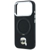 Karl Lagerfeld with Ring Stand 360 Karl Head Pin MagSafe Case for iPhone 18 Pro Max / 17 Pro Max - Black Karl Lagerfeld with Ring Stand 360 Karl Head Pin MagSafe Case for iPhone 18 Pro Max / 17 Pro Max - Black