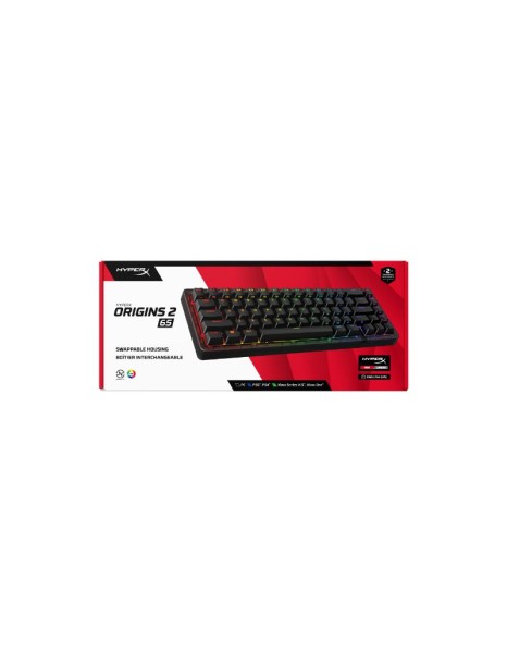 HyperX Origins 2 65 Mechanical Gaming Keyboard RGB (US Layout) - Black - B4QS3AA HyperX Origins 2 65 Mechanical Gaming Keyboard RGB (US Layout) - Black - B4QS3AA