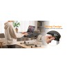 Lumivida Computer Tray Desk Multi-Purpose Foldable Ergonomic 60x34cm LPD01-7 Black