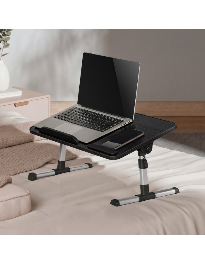 Lumivida Computer Tray Desk Multi-Purpose Foldable Ergonomic 60x34cm LPD01-7 Black