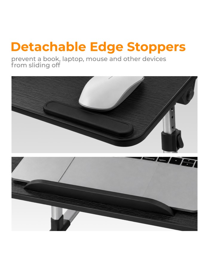 Lumivida Computer Tray Desk Multi-Purpose Foldable Ergonomic 60x34cm LPD01-7 Black