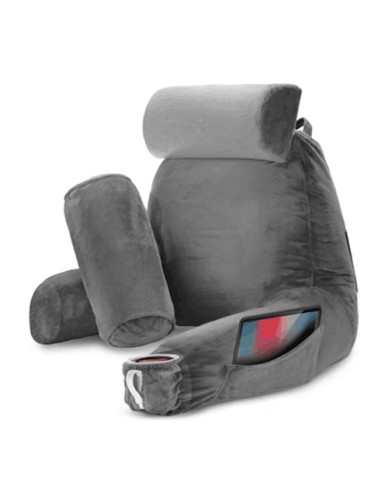 Lumivida Ergonomic Reading Pillow with Arm Rests & Removcable Covers 40x33x60cm RLC02-2