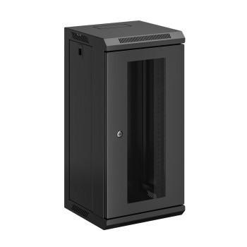 Lumivida Rack Wall 12U 10” with Glass Front Door & Removable Side Door (assebled) CAB-010-12U