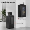 Lumivida Rack Wall 12U 10” with Glass Front Door & Removable Side Door (assebled) CAB-010-12U Lumivida Rack Wall 12U 10” with Glass Front Door & Removable Side Door (assebled) CAB-010-12U