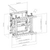 Brateck Video Wall Quick Release Full Service Wall Mount 60x40 70kg LVW13-46T