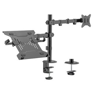 Brateck Monitor Mount Dual with Laptop Tray LDT66-C024ML