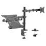 Brateck Monitor Mount Dual with Laptop Tray LDT66-C024ML
