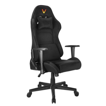 Lumivida Gaming Chair with Adjustable Height/Headrest/Armrests Titltable Backrest & RGB Lights Black GCH01-1-01