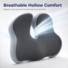 Lumivida Ergonomic Seat Cushion with Memory Foam, Hollow Area & Anti-Slip Bottom RLC06-19