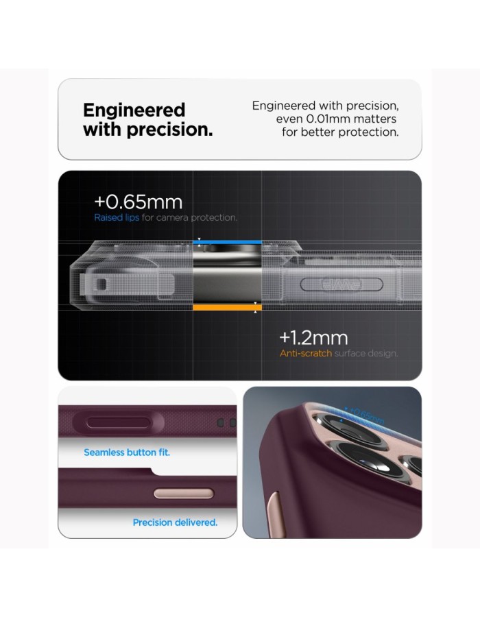 Spigen Nano Pop MagSafe case for iPhone 18 Pro / 17 Pro - dark cherry Spigen Nano Pop MagSafe case for iPhone 18 Pro / 17 Pro - dark cherry