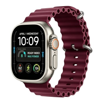Tech-Protect Iconband Pro strap for Apple Watch 44 / 45 / 46 / 49 mm - burgundy