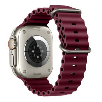 Tech-Protect Iconband Pro strap for Apple Watch 44 / 45 / 46 / 49 mm - burgundy