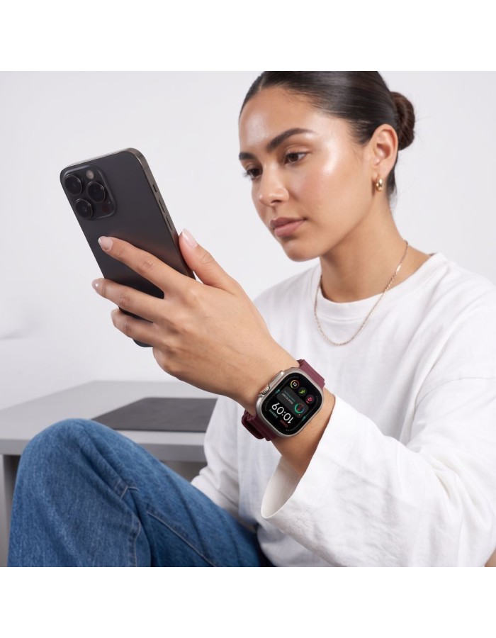 Tech-Protect Iconband Pro strap for Apple Watch 44 / 45 / 46 / 49 mm - burgundy Tech-Protect Iconband Pro strap for Apple Watch 44 / 45 / 46 / 49 mm - burgundy
