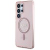 Guess Glitter Circle Classic Logo MagSafe case for Samsung Galaxy S25 Ultra - pink Guess Glitter Circle Classic Logo MagSafe case for Samsung Galaxy S25 Ultra - pink