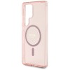 Guess Glitter Circle Classic Logo MagSafe case for Samsung Galaxy S25 Ultra - pink Guess Glitter Circle Classic Logo MagSafe case for Samsung Galaxy S25 Ultra - pink