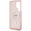 Guess Glitter Circle Classic Logo MagSafe case for Samsung Galaxy S25 Ultra - pink Guess Glitter Circle Classic Logo MagSafe case for Samsung Galaxy S25 Ultra - pink