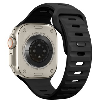 Tech-Protect Silicone Line Strap for Apple Watch 44 / 45 / 46 / 49 mm - Black Tech-Protect Silicone Line Strap for Apple Watch 44 / 45 / 46 / 49 mm - Black