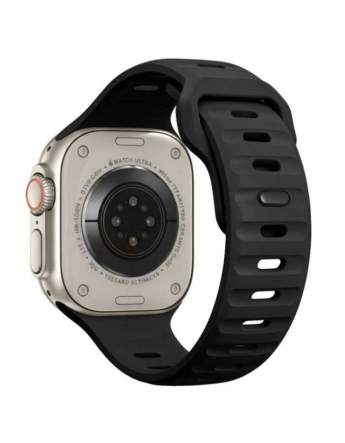 Tech-Protect Silicone Line Strap for Apple Watch 44 / 45 / 46 / 49 mm - Black Tech-Protect Silicone Line Strap for Apple Watch 44 / 45 / 46 / 49 mm - Black