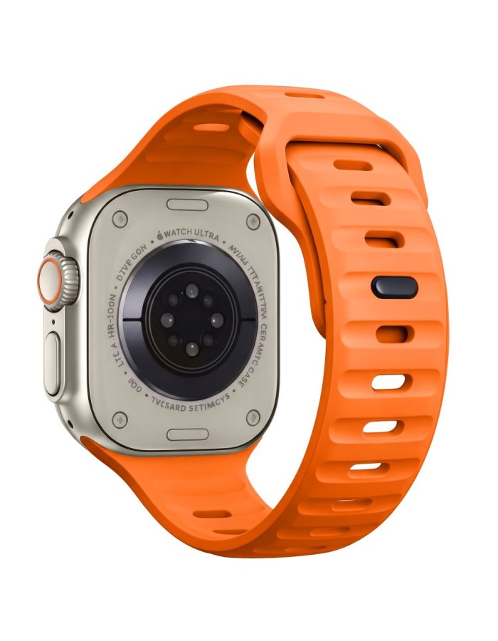 Tech-Protect Silicone Line Strap for Apple Watch 44 / 45 / 46 / 49 mm - Orange