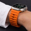 Tech-Protect Silicone Line Strap for Apple Watch 44 / 45 / 46 / 49 mm - Orange