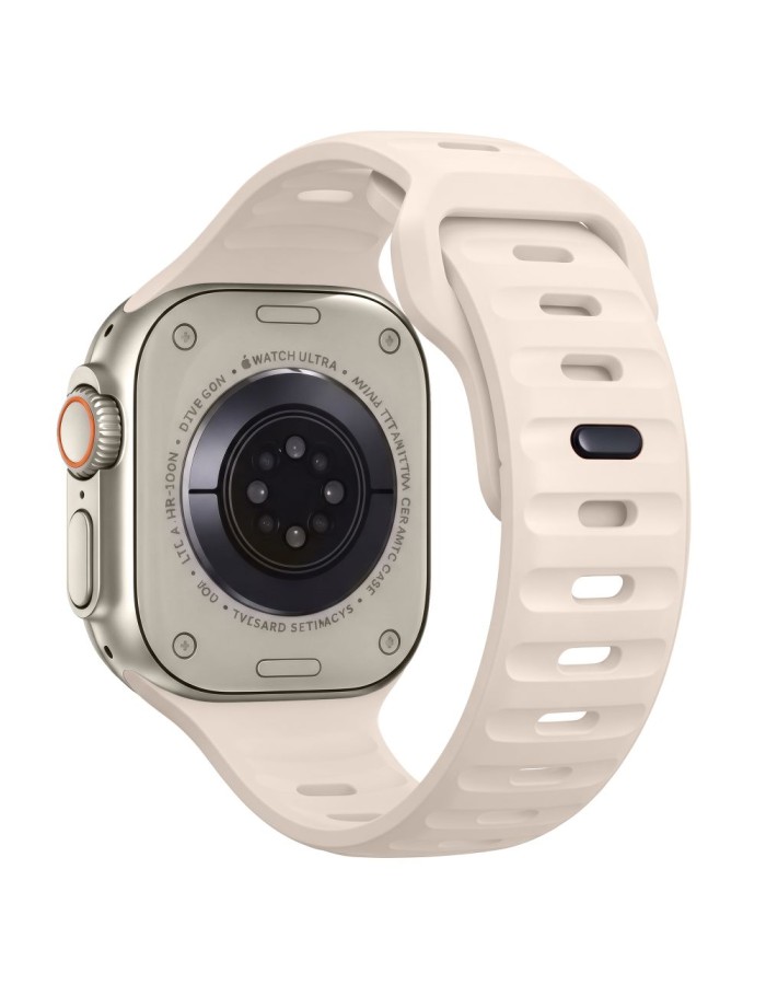 Tech-Protect Silicone Line Strap for Apple Watch 44 / 45 / 46 / 49 mm - Beige Tech-Protect Silicone Line Strap for Apple Watch 44 / 45 / 46 / 49 mm - Beige