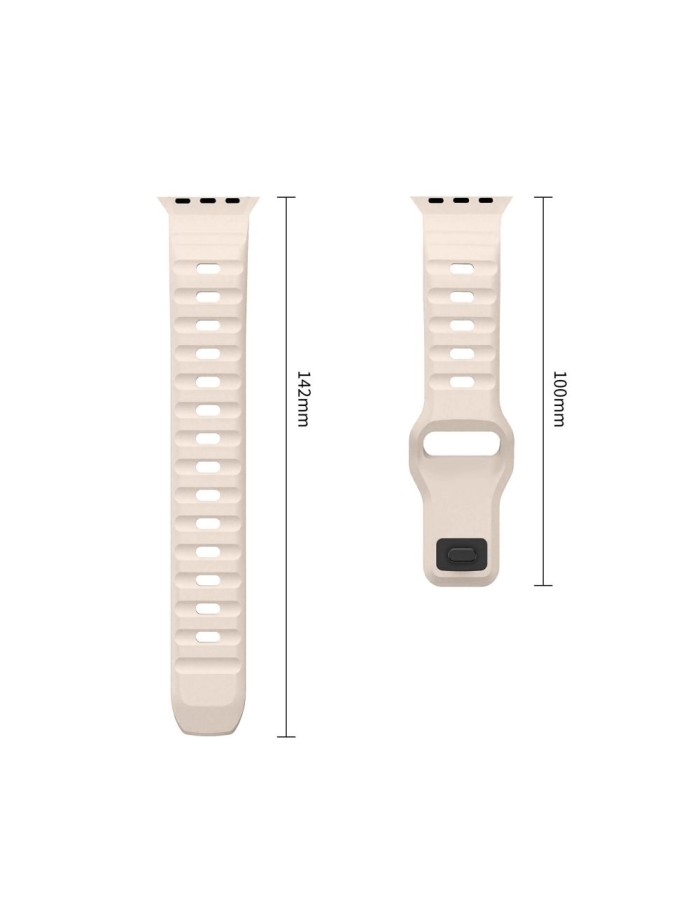 Tech-Protect Silicone Line Strap for Apple Watch 44 / 45 / 46 / 49 mm - Beige Tech-Protect Silicone Line Strap for Apple Watch 44 / 45 / 46 / 49 mm - Beige
