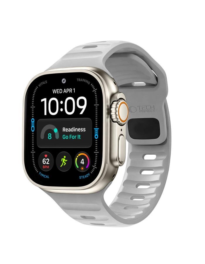 Tech-Protect Silicone Line Strap for Apple Watch 44 / 45 / 46 / 49 mm - Gray Tech-Protect Silicone Line Strap for Apple Watch 44 / 45 / 46 / 49 mm - Gray