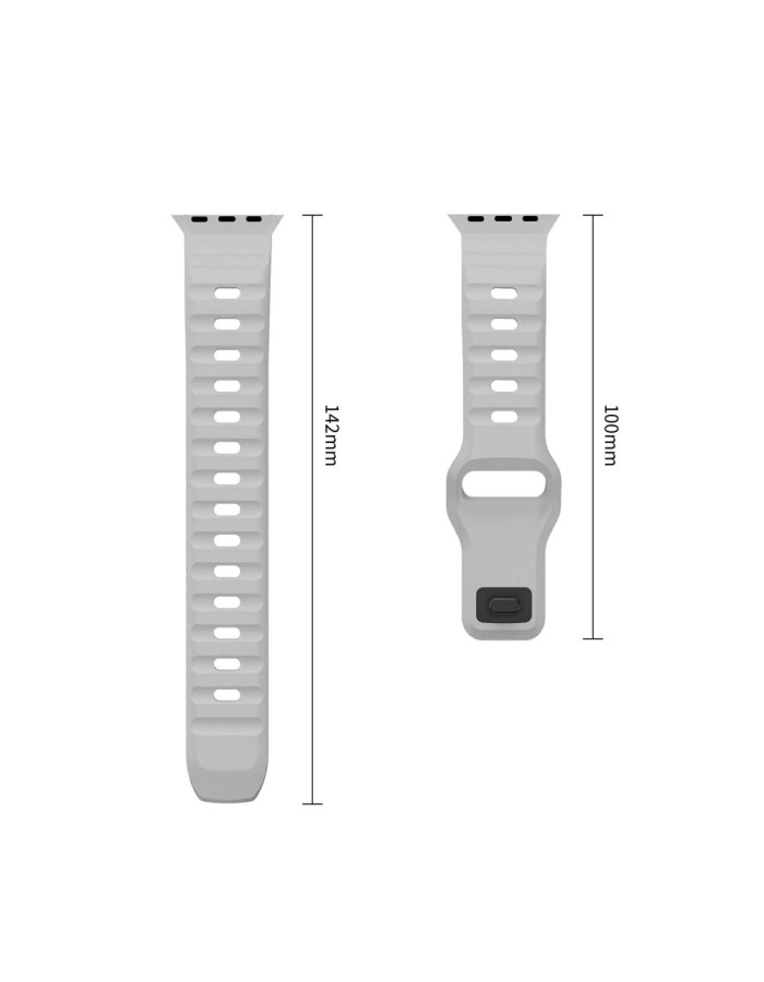 Tech-Protect Silicone Line Strap for Apple Watch 44 / 45 / 46 / 49 mm - Gray Tech-Protect Silicone Line Strap for Apple Watch 44 / 45 / 46 / 49 mm - Gray