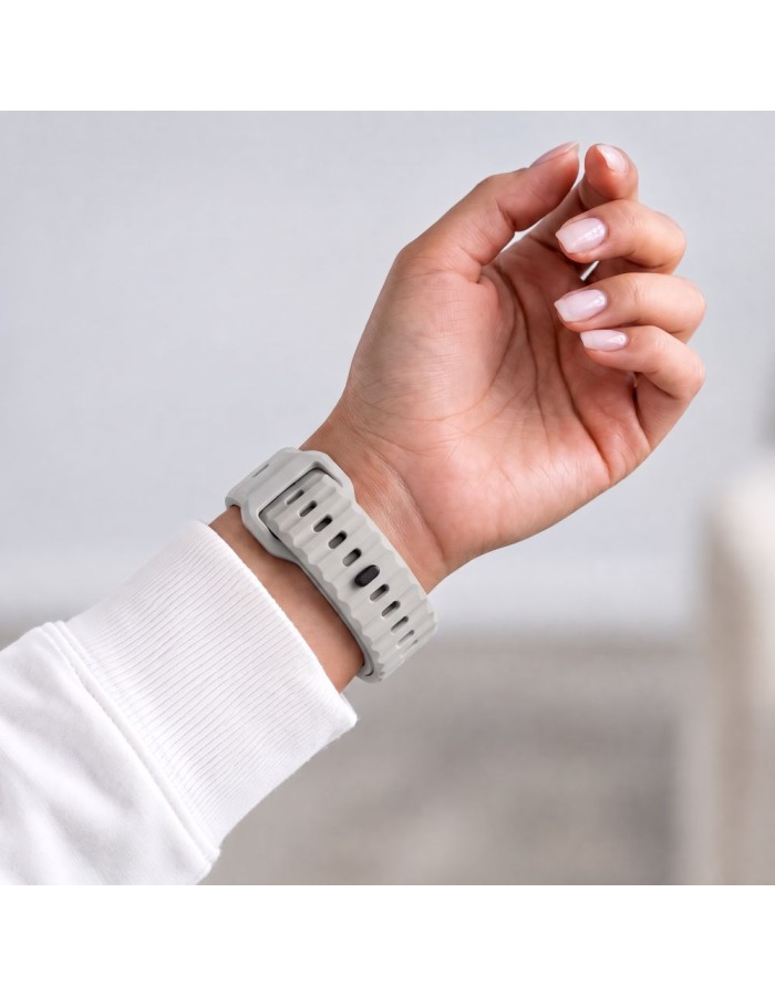 Tech-Protect Silicone Line Strap for Apple Watch 44 / 45 / 46 / 49 mm - Gray Tech-Protect Silicone Line Strap for Apple Watch 44 / 45 / 46 / 49 mm - Gray