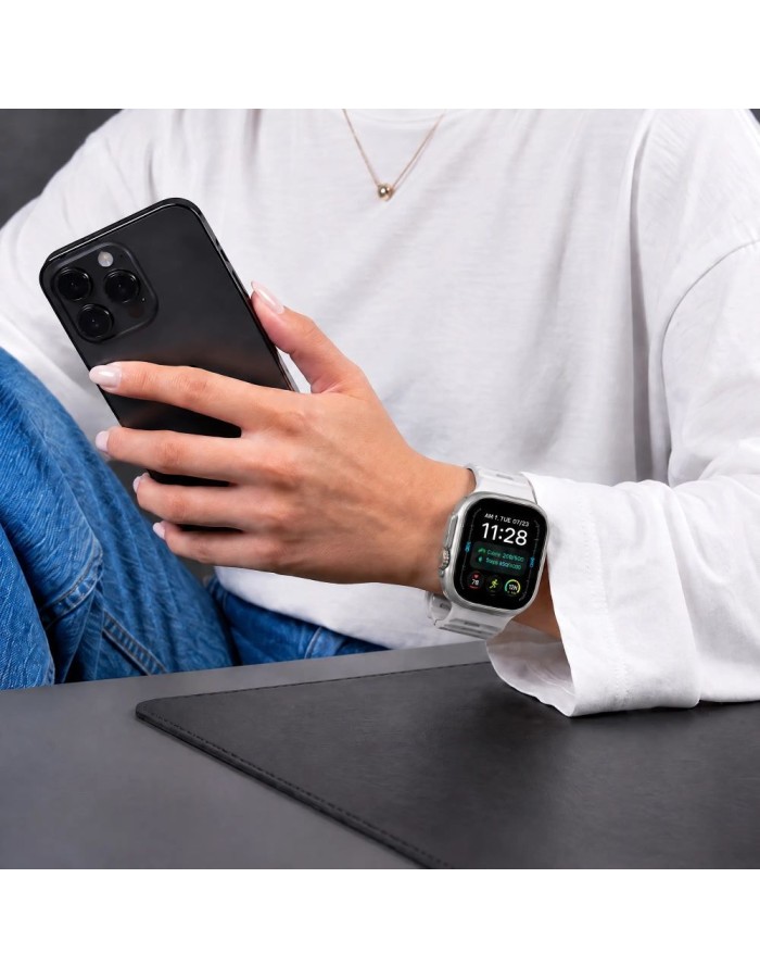 Tech-Protect Silicone Line Strap for Apple Watch 44 / 45 / 46 / 49 mm - Gray Tech-Protect Silicone Line Strap for Apple Watch 44 / 45 / 46 / 49 mm - Gray