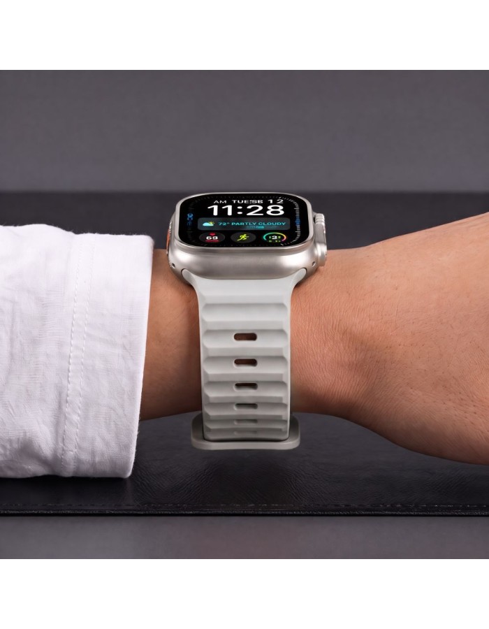 Tech-Protect Silicone Line Strap for Apple Watch 44 / 45 / 46 / 49 mm - Gray Tech-Protect Silicone Line Strap for Apple Watch 44 / 45 / 46 / 49 mm - Gray