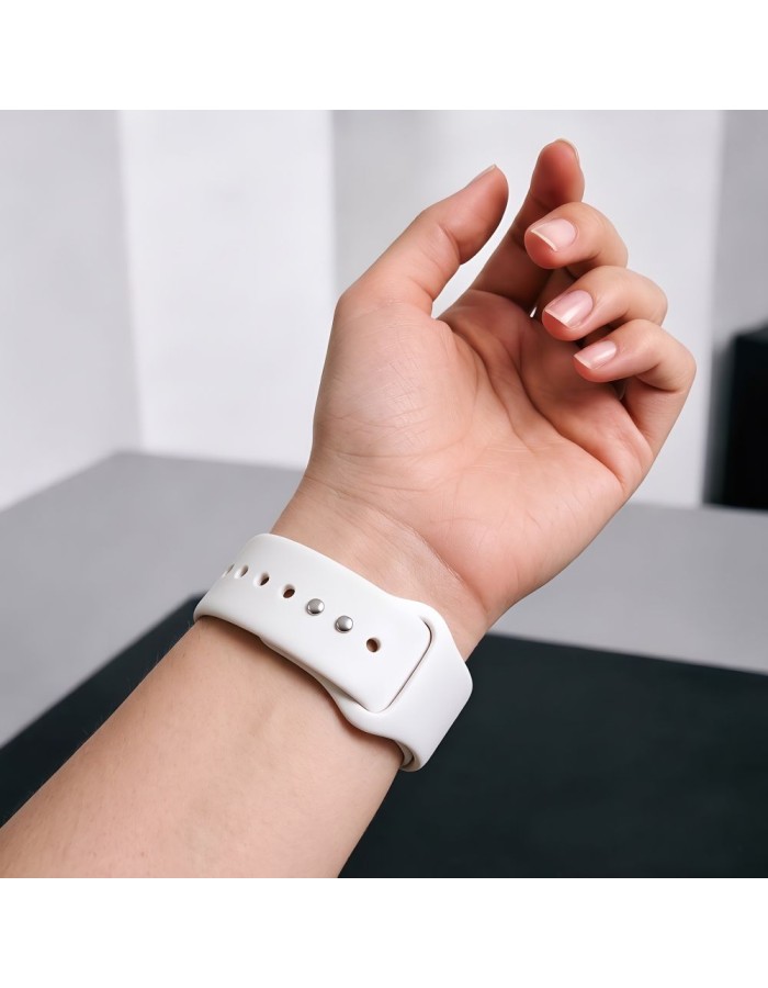 Tech-Protect Silicone Strap for Apple Watch 40 / 41 / 42 mm - White Tech-Protect Silicone Strap for Apple Watch 40 / 41 / 42 mm - White