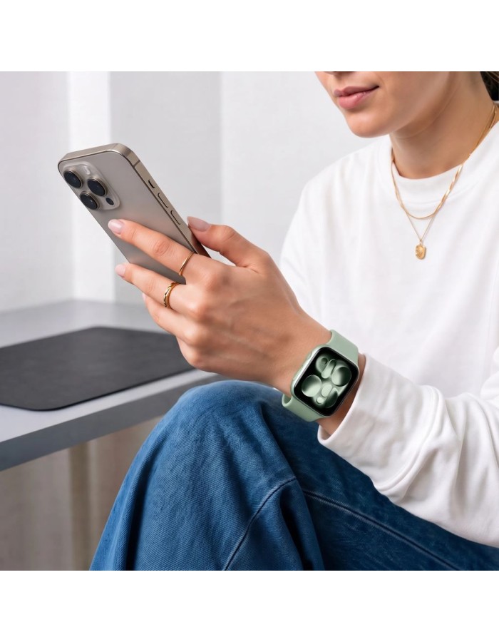 Tech-Protect Silicone Strap for Apple Watch 40/41/42 mm - Light Green Tech-Protect Silicone Strap for Apple Watch 40/41/42 mm - Light Green
