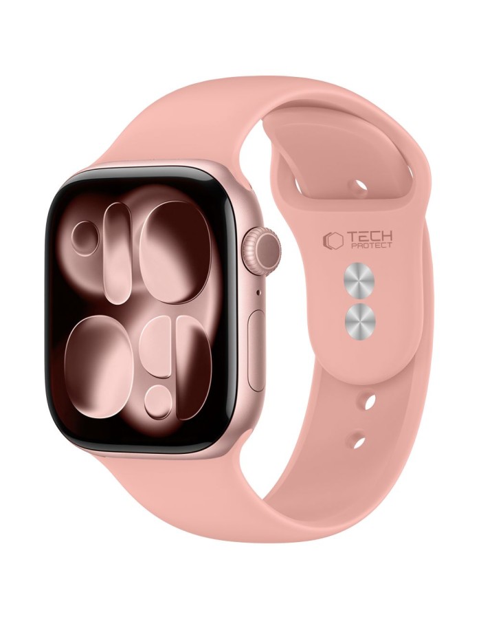Tech-Protect Silicone Strap for Apple Watch 44 / 45 / 46 / 49 mm - Pink Tech-Protect Silicone Strap for Apple Watch 44 / 45 / 46 / 49 mm - Pink