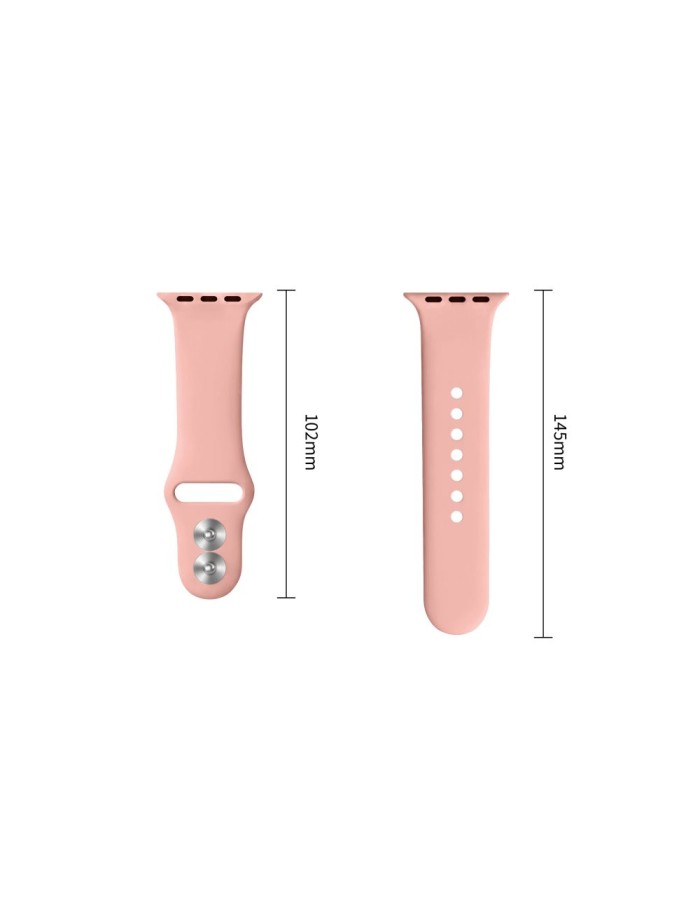 Tech-Protect Silicone Strap for Apple Watch 44 / 45 / 46 / 49 mm - Pink Tech-Protect Silicone Strap for Apple Watch 44 / 45 / 46 / 49 mm - Pink