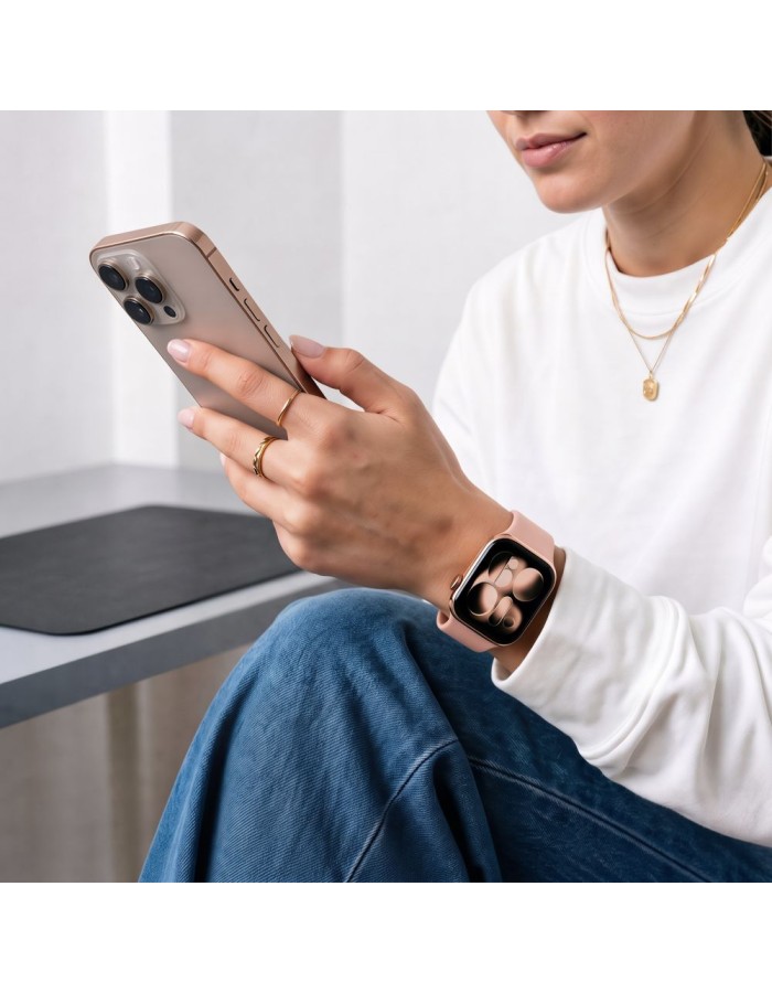 Tech-Protect Silicone Strap for Apple Watch 44 / 45 / 46 / 49 mm - Pink Tech-Protect Silicone Strap for Apple Watch 44 / 45 / 46 / 49 mm - Pink