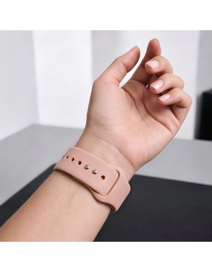 Tech-Protect Silicone Strap for Apple Watch 44 / 45 / 46 / 49 mm - Pink Tech-Protect Silicone Strap for Apple Watch 44 / 45 / 46 / 49 mm - Pink