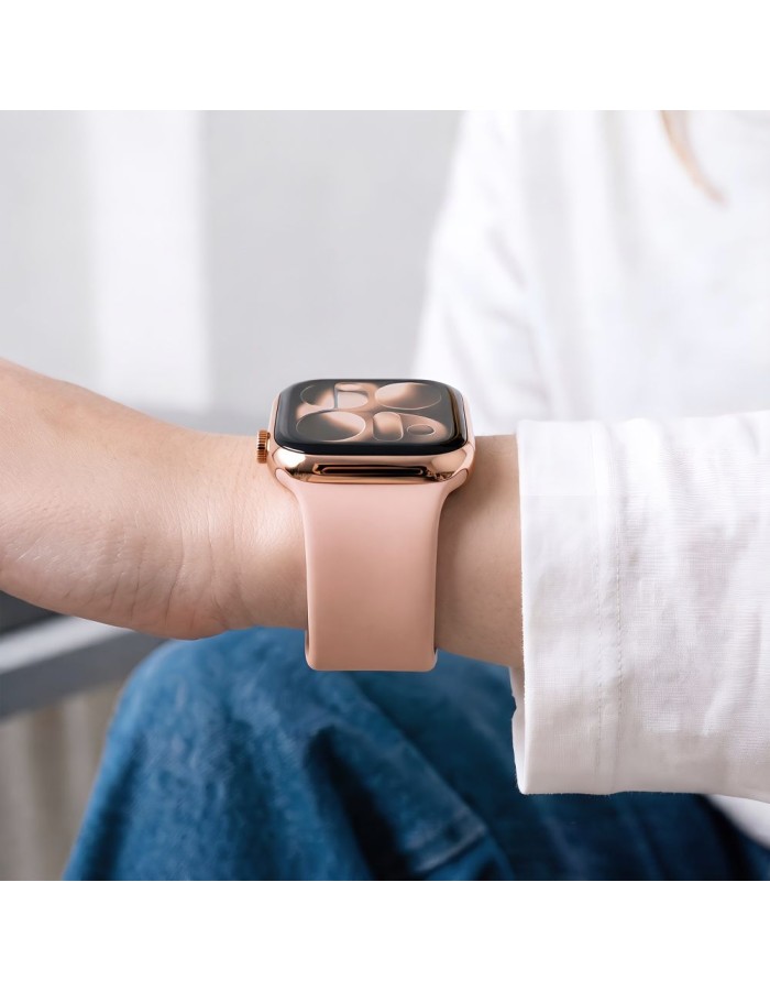 Tech-Protect Silicone Strap for Apple Watch 44 / 45 / 46 / 49 mm - Pink Tech-Protect Silicone Strap for Apple Watch 44 / 45 / 46 / 49 mm - Pink