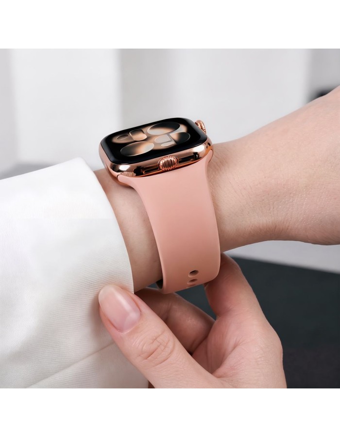 Tech-Protect Silicone Strap for Apple Watch 44 / 45 / 46 / 49 mm - Pink Tech-Protect Silicone Strap for Apple Watch 44 / 45 / 46 / 49 mm - Pink