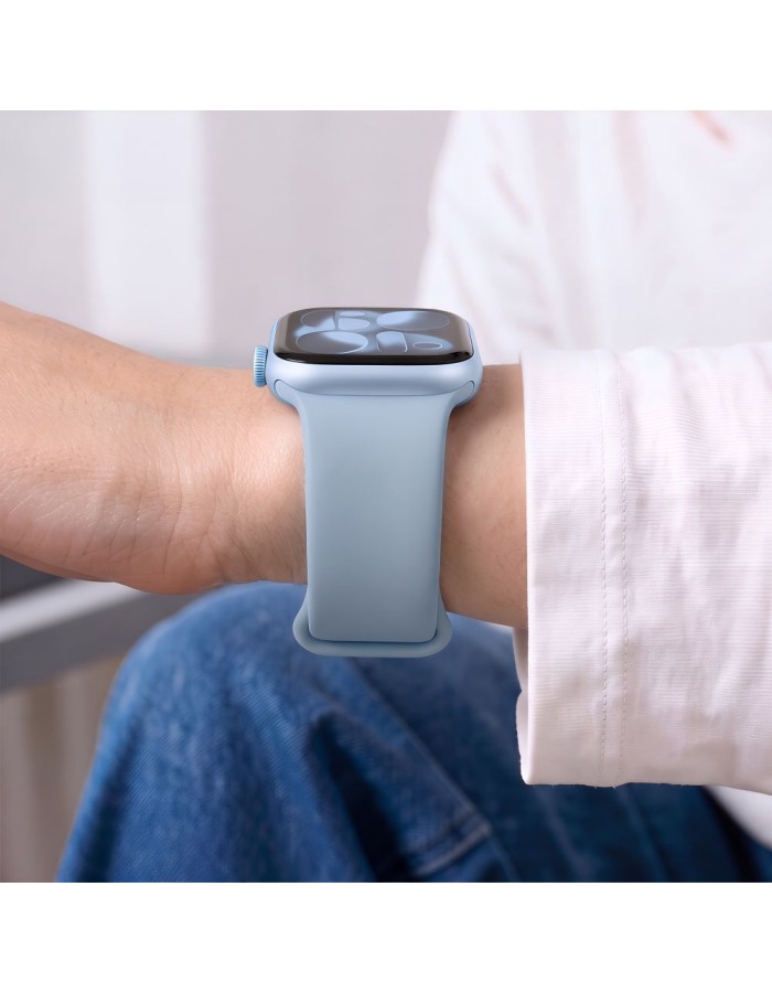 Tech-Protect Silicone Strap for Apple Watch 44 / 45 / 46 / 49 mm - Blue Tech-Protect Silicone Strap for Apple Watch 44 / 45 / 46 / 49 mm - Blue