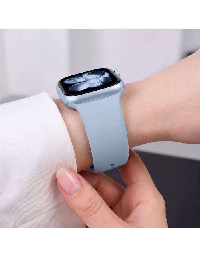 Tech-Protect Silicone Strap for Apple Watch 44 / 45 / 46 / 49 mm - Blue Tech-Protect Silicone Strap for Apple Watch 44 / 45 / 46 / 49 mm - Blue