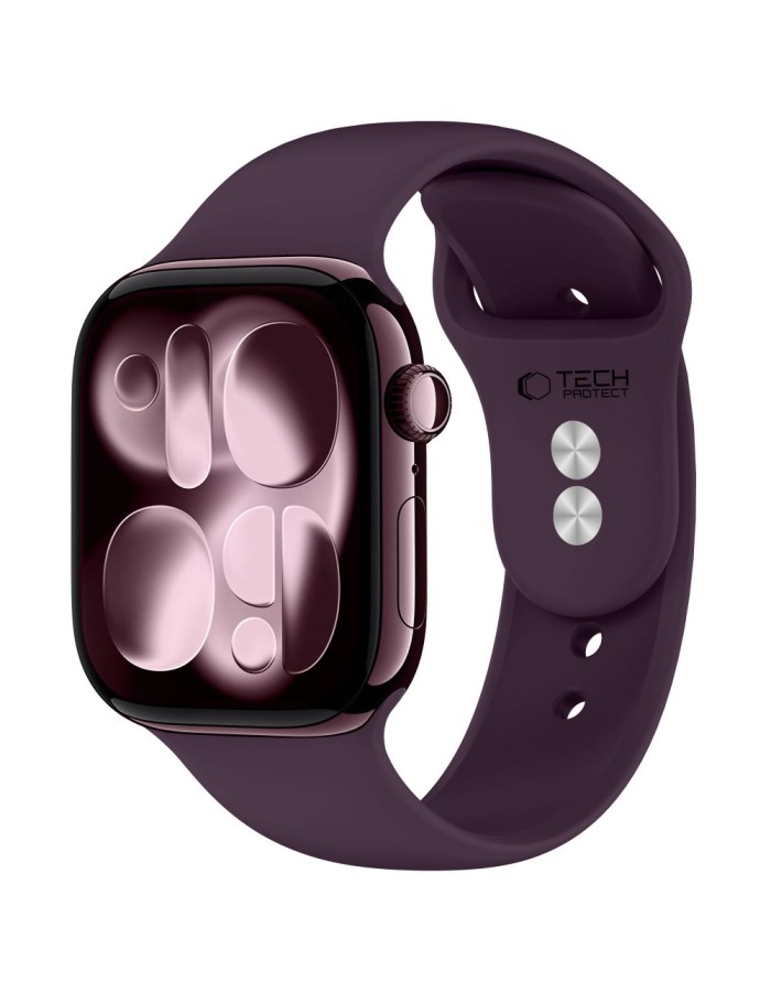 Tech-Protect Silicone strap for Apple Watch 44 / 45 / 46 / 49 mm - dark cherry Tech-Protect Silicone strap for Apple Watch 44 / 45 / 46 / 49 mm - dark cherry